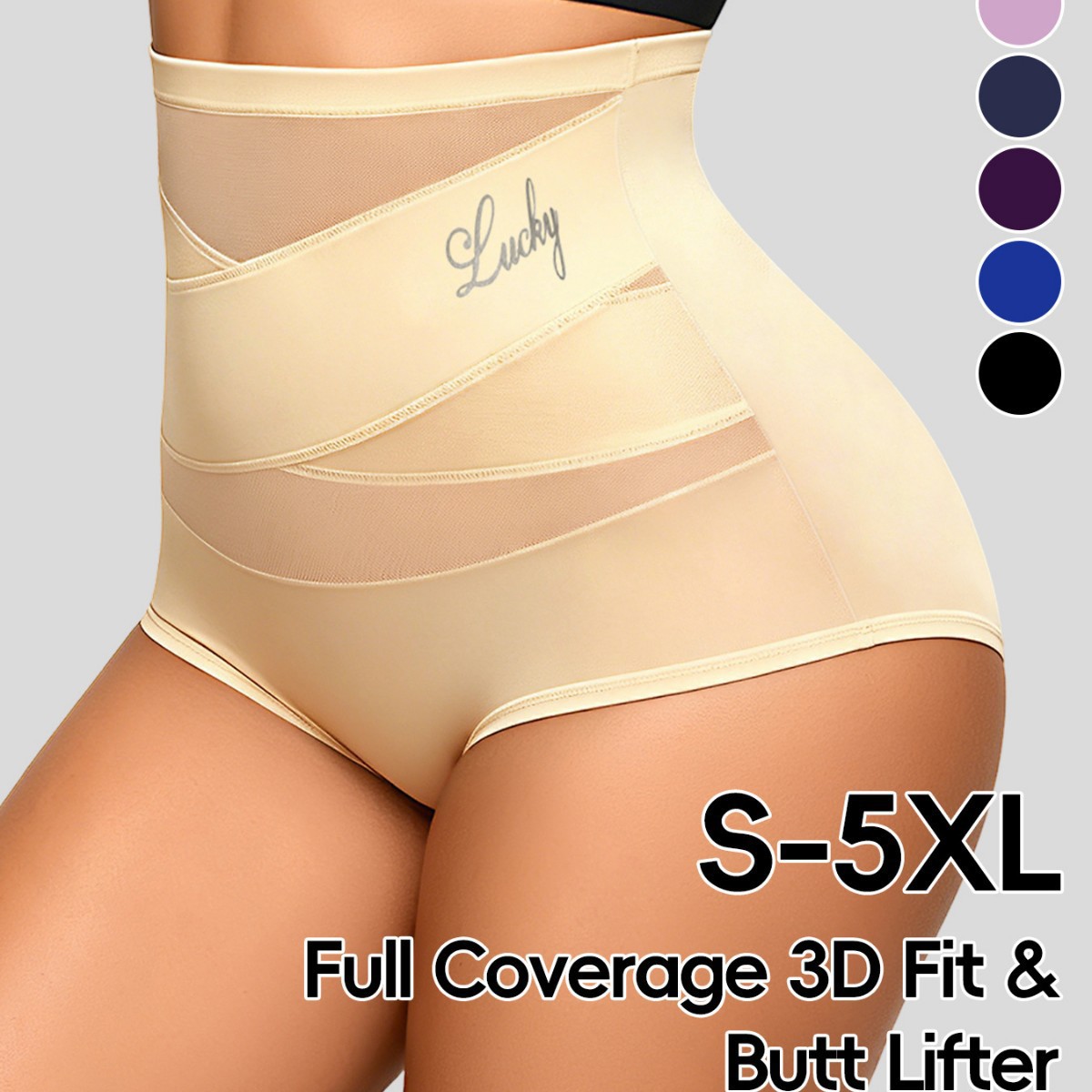 Shapewear Bodysuit Firm - Cinta modeladora de cintura alta com
