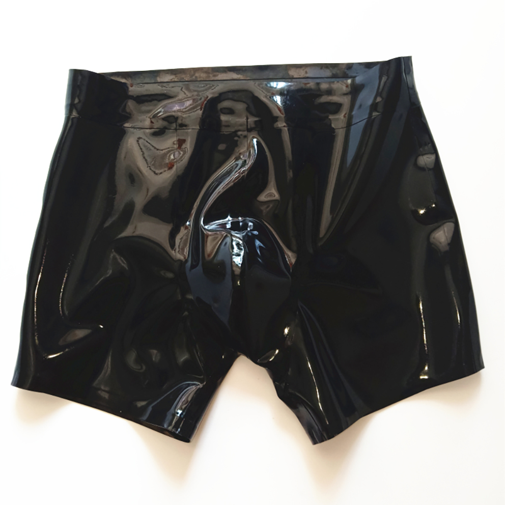 Boyshort Underwear - Sexy Boxer Cuecas De Látex Para