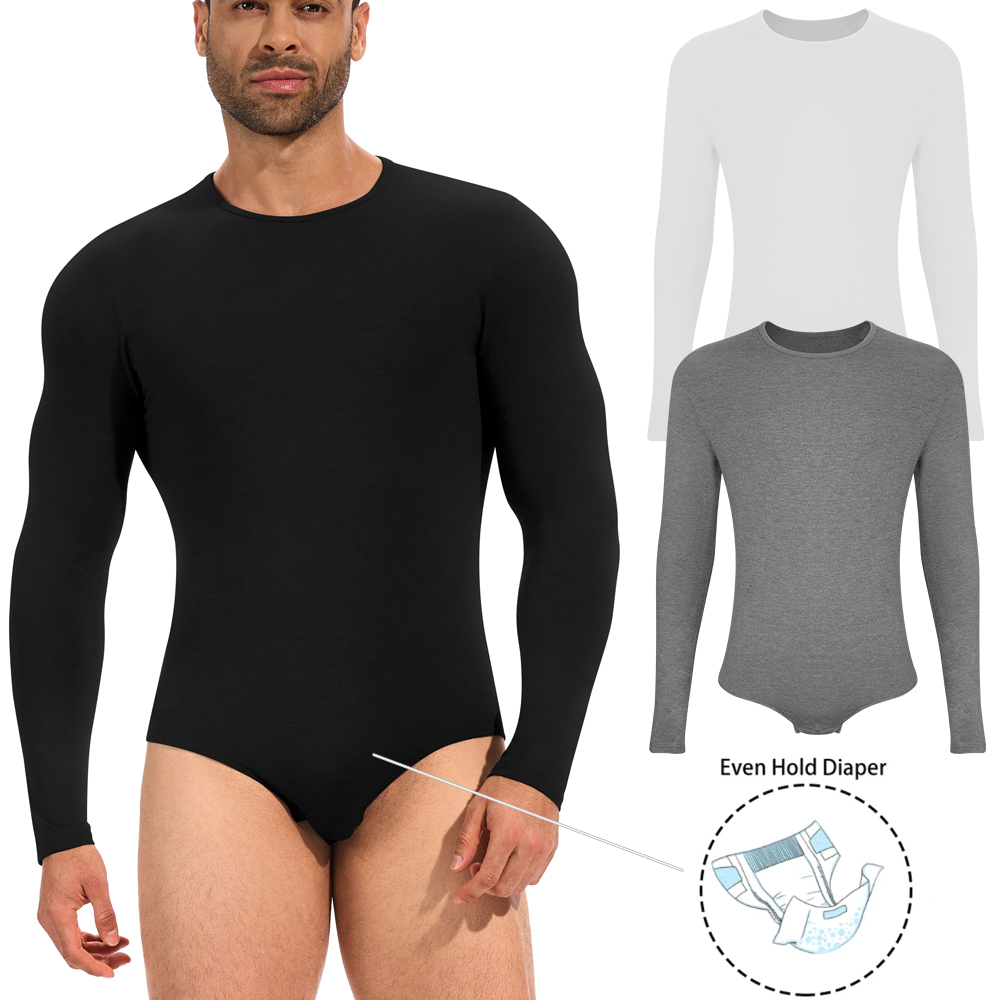 Shapewear Bodysuit Firm - Bodysuit de manga longa dos homens