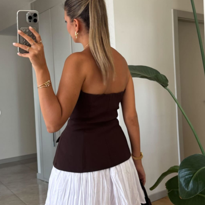 Hxao sem alças tubo superior f - Strapless Bra Backless avaliação e preço