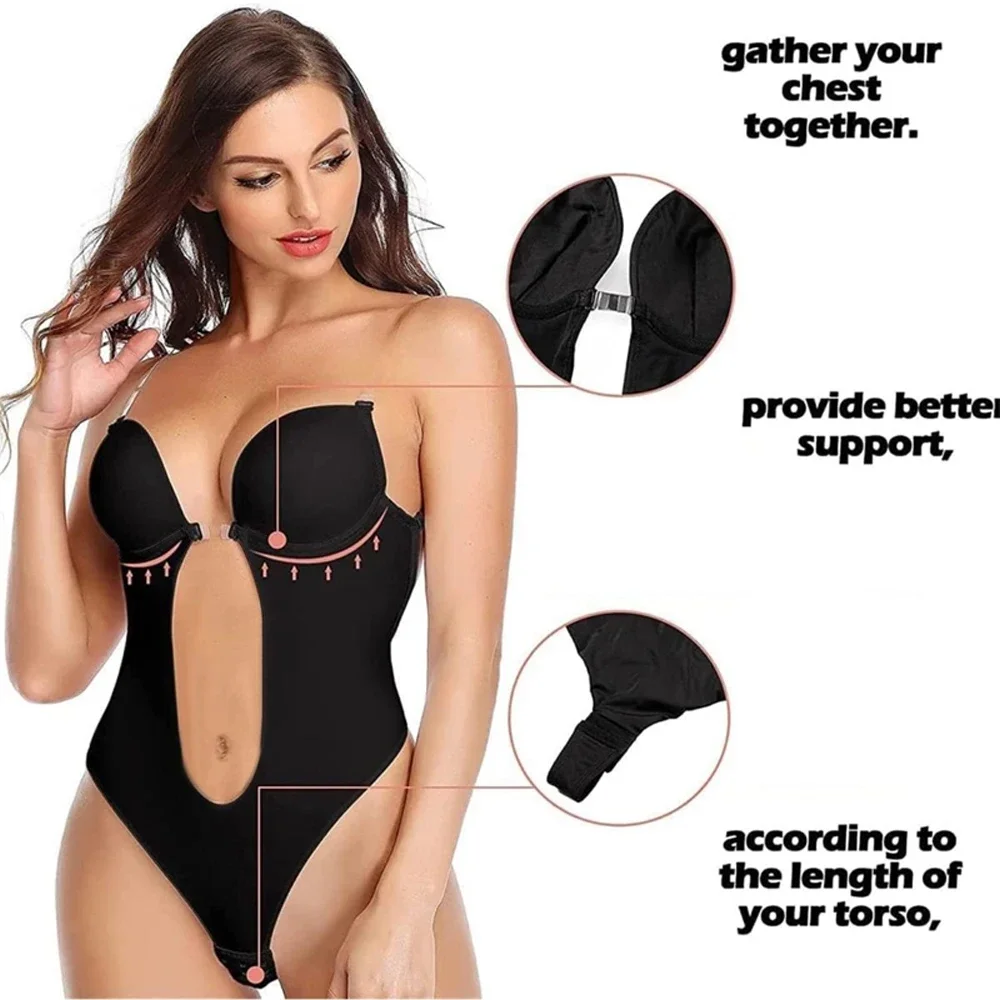 Body sem costas com sutiã para - Shapewear Bodysuit Firm avaliação e preço